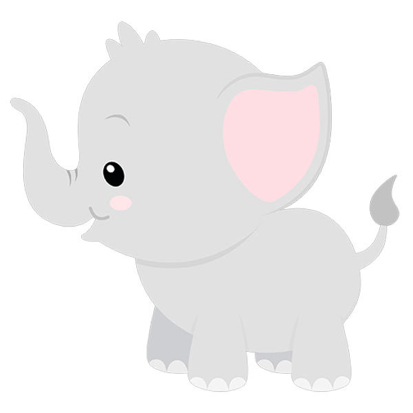 Adesivi per Bambini: Elefante allegro