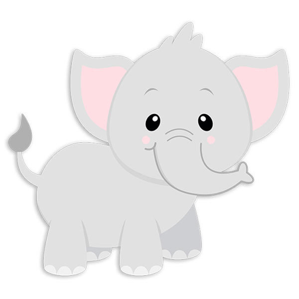 Adesivi per Bambini: Elefante felice