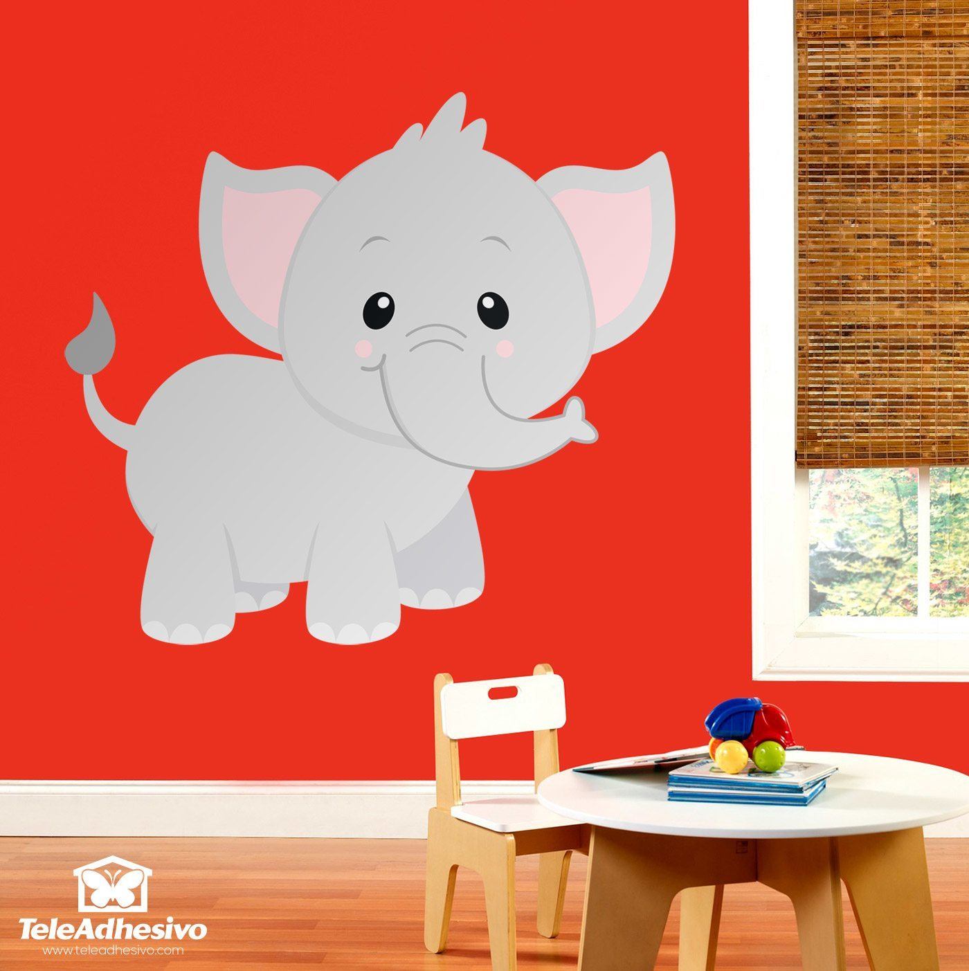 Adesivi per Bambini: Elefante felice