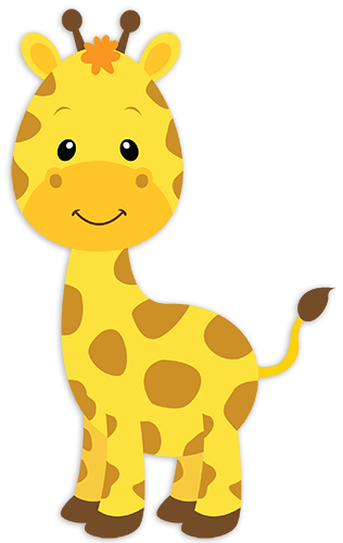 Adesivi per Bambini: Giraffa felice 0