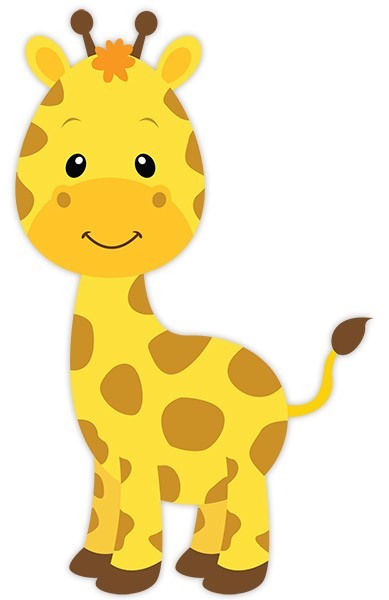 Adesivi per Bambini: Giraffa felice