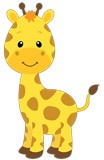 Adesivi per Bambini: Giraffa felice 5