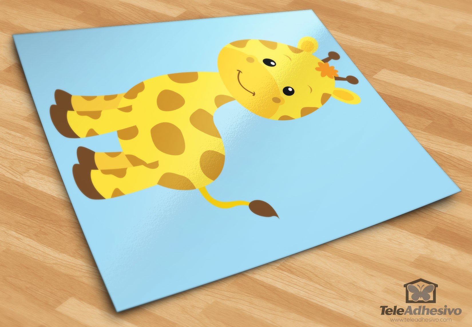 Adesivi per Bambini: Giraffa felice