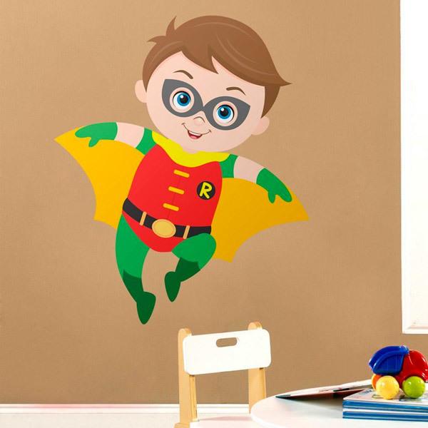 Adesivi per Bambini: Robin che vola