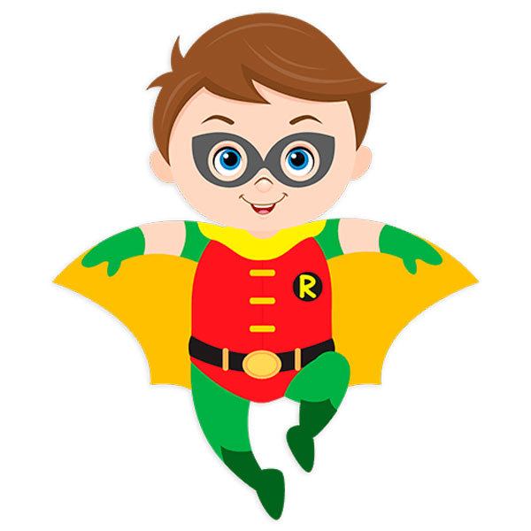 Adesivi per Bambini: Robin che vola