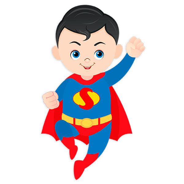 Adesivi per Bambini: Superman che vola