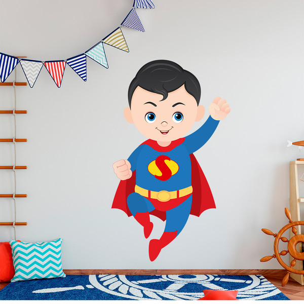 Adesivi per Bambini: Superman che vola 5