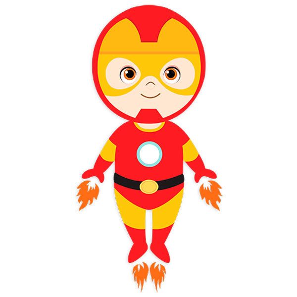 Adesivi per Bambini: Ironman che vola