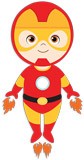 Adesivi per Bambini: Ironman che vola 5
