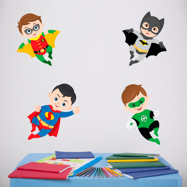 Adesivi per Bambini: Kit Superheroes volanti