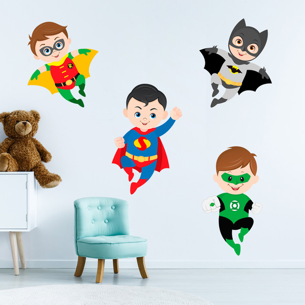 Adesivi per Bambini: Kit Superheroes volanti