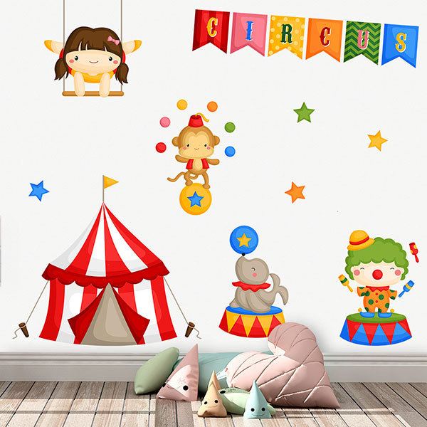 Adesivi per Bambini: Kit Giocolieri da circo 