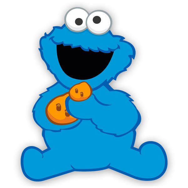 Adesivi per Bambini: Il cookie monster baby