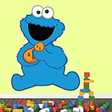 Adesivi per Bambini: Il cookie monster baby 3