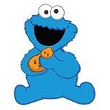 Adesivi per Bambini: Il cookie monster baby 6