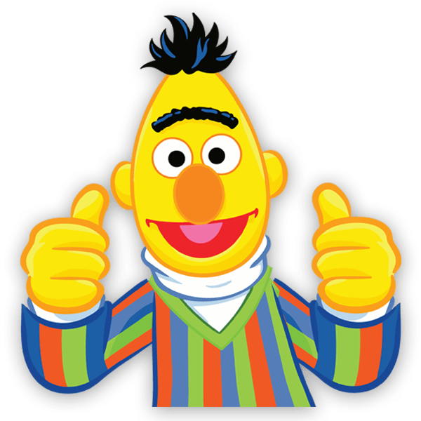 Adesivi per Bambini: Bert di Sesame Street