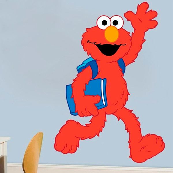 Adesivi per Bambini: Elmo va a scuola