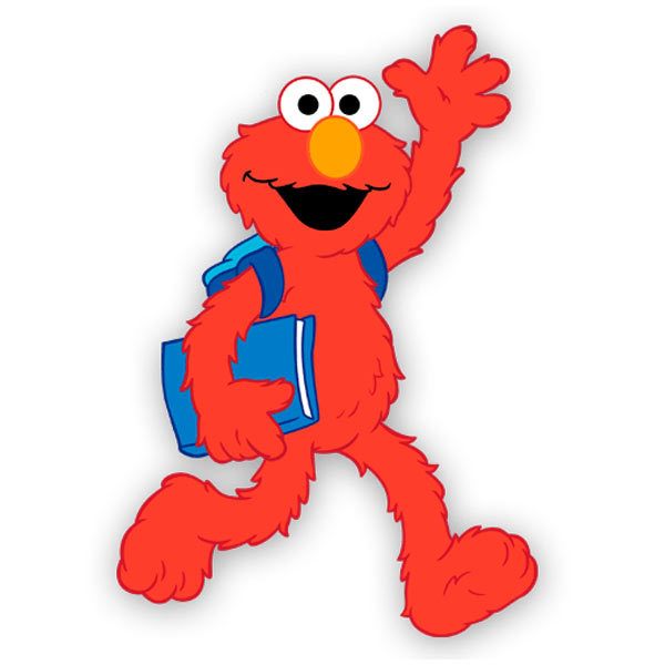 Adesivi per Bambini: Elmo va a scuola