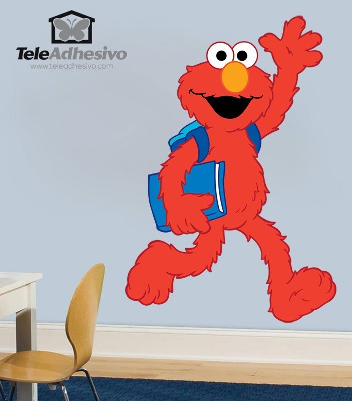 Adesivi per Bambini: Elmo va a scuola