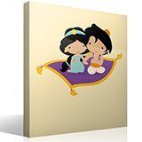 Adesivi per Bambini: Jasmine e Aladdin 4