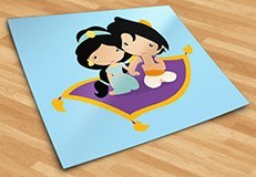 Adesivi per Bambini: Jasmine e Aladdin 5