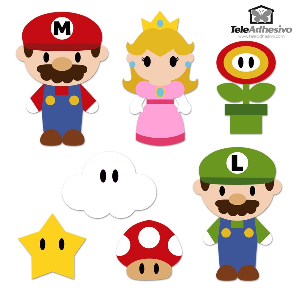 Adesivi per Bambini: Kit Mario Bros