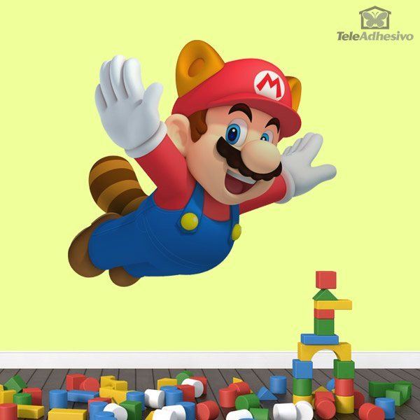 Adesivi per Bambini: Mario Raccoon