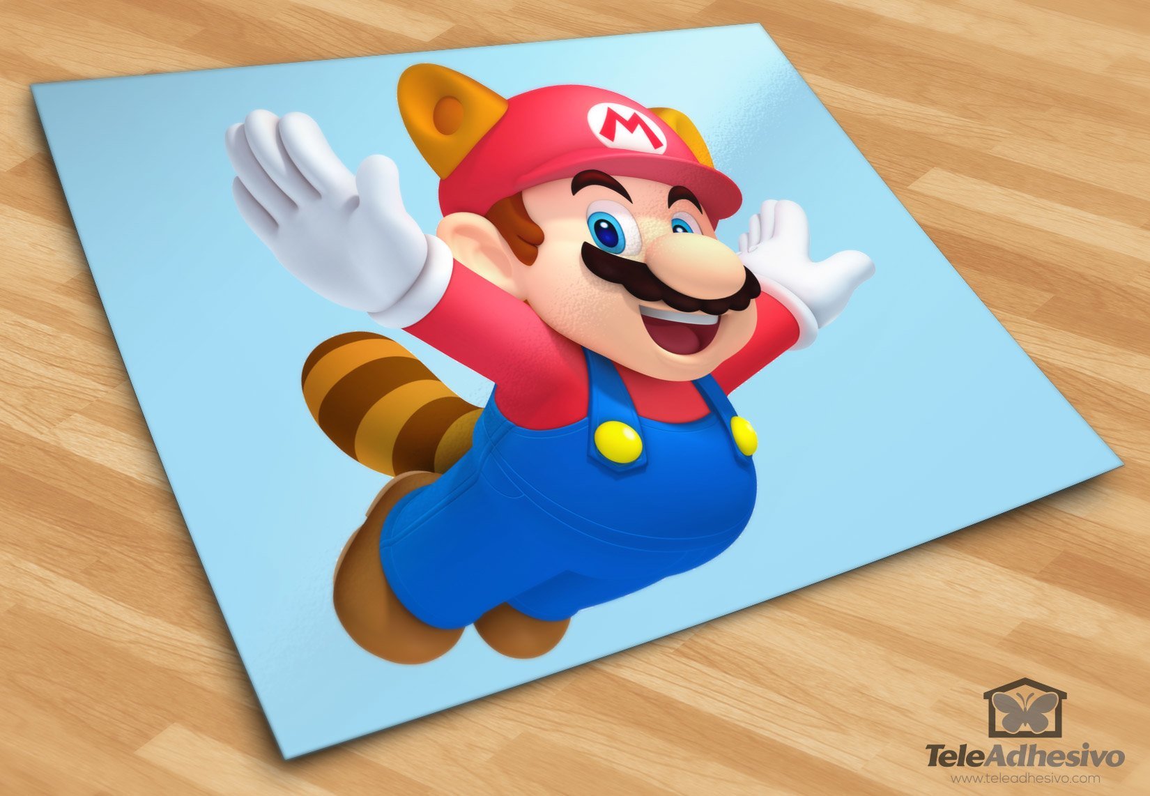 Adesivi per Bambini: Mario Raccoon