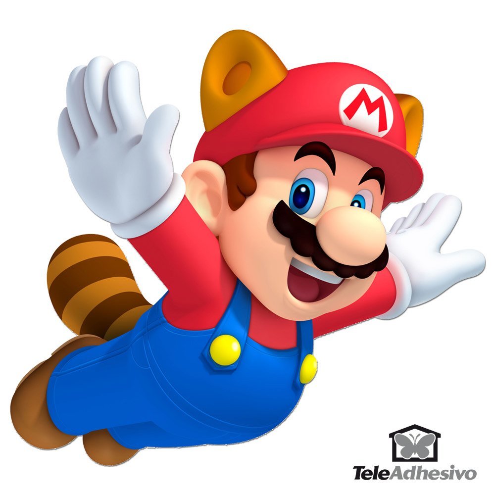 Adesivi per Bambini: Mario Raccoon