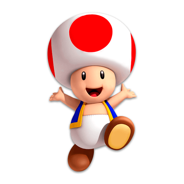 Adesivi per Bambini: Toad Mario Bros
