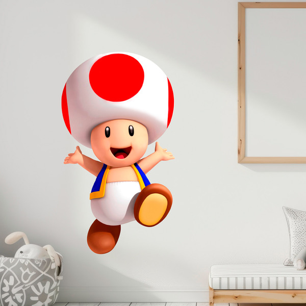 Adesivi per Bambini: Toad Mario Bros