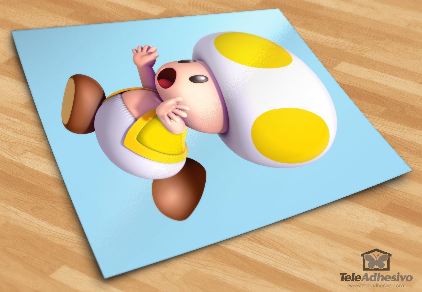 Adesivi per Bambini: Toad giallo