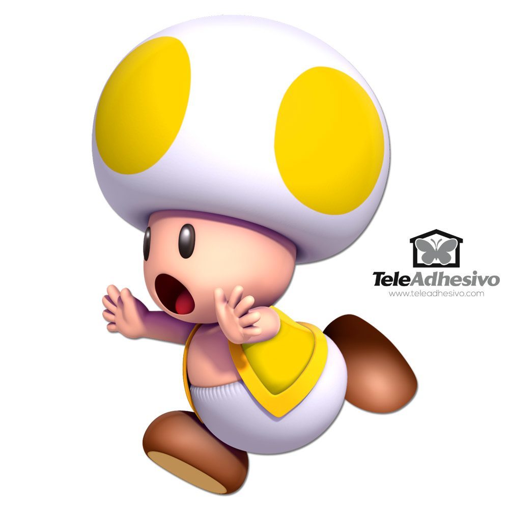 Adesivi per Bambini: Toad giallo