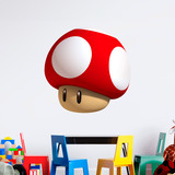 Adesivi per Bambini: Super fungo rosso di Mario Bros 3
