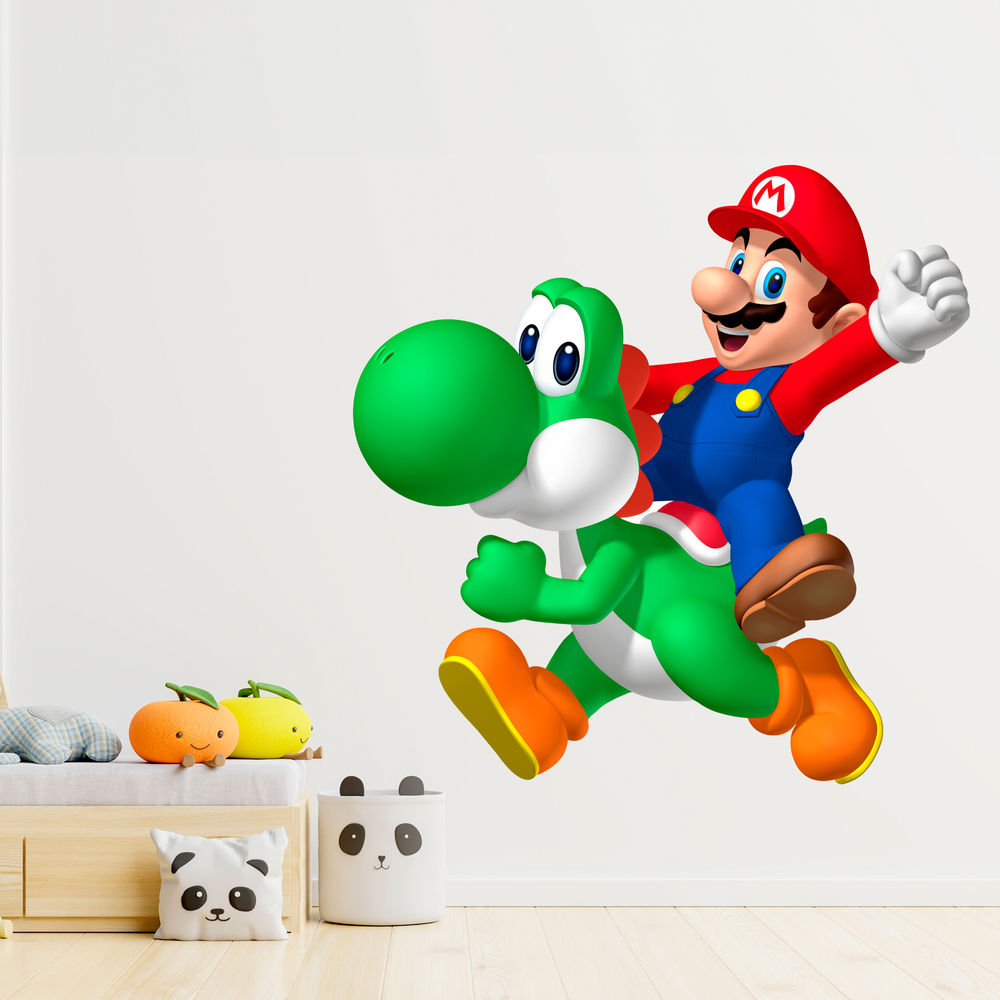 Adesivi per Bambini: Mario e Yoshi 1