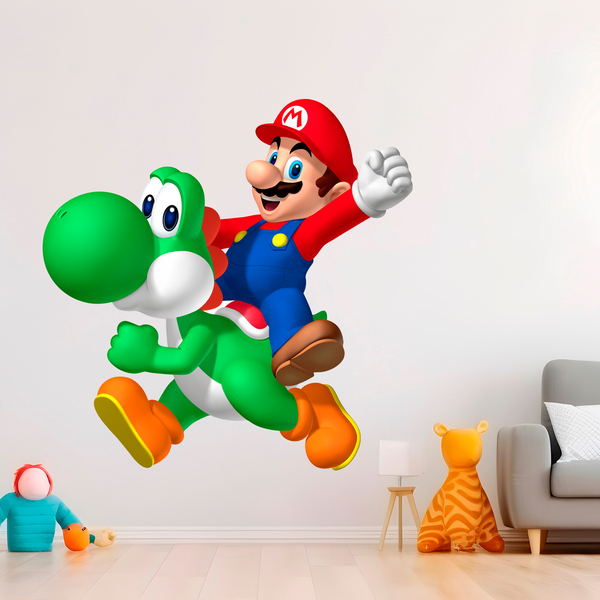 Adesivi per Bambini: Mario e Yoshi