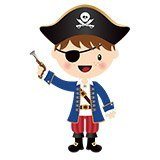 Adesivi per Bambini: La piccola pistola pirata 6