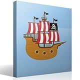 Adesivi per Bambini: Piccola barca pirata 4