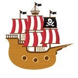 Adesivi per Bambini: Piccola barca pirata 6