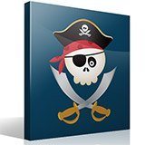 Adesivi per Bambini: Bambini teschio pirata 4