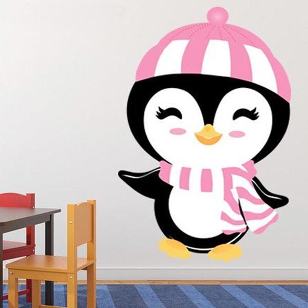 Adesivi per Bambini: Pinguino in inverno 1