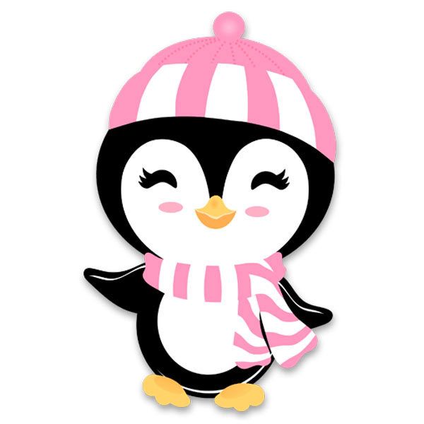 Adesivi per Bambini: Pinguino in inverno