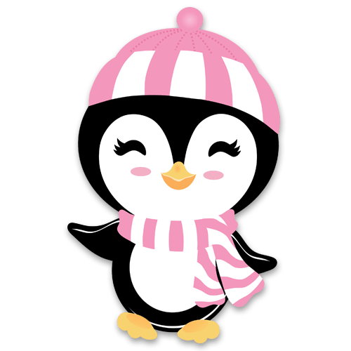 Adesivi per Bambini: Pinguino in inverno