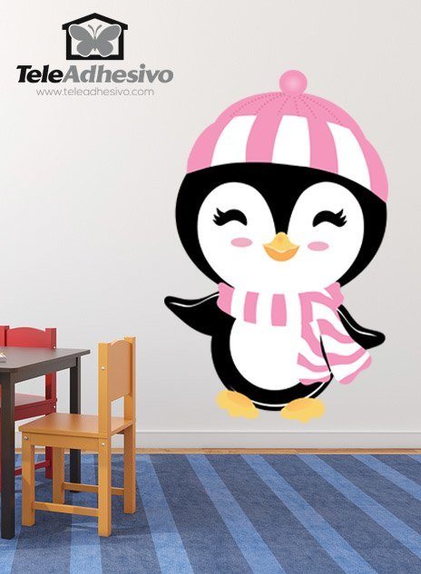 Adesivi per Bambini: Pinguino in inverno