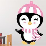 Adesivi per Bambini: Pinguino in inverno 3