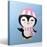 Adesivi per Bambini: Pinguino in inverno 4