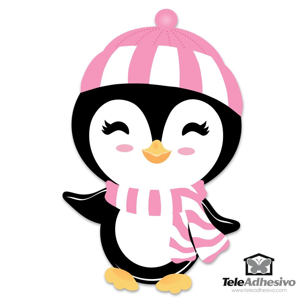 Adesivi per Bambini: Pinguino in inverno