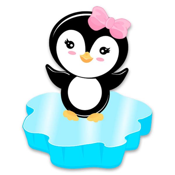 Adesivi per Bambini: Pinguino sul ghiaccio