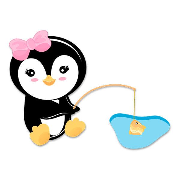 Adesivi per Bambini: Pesca penguin