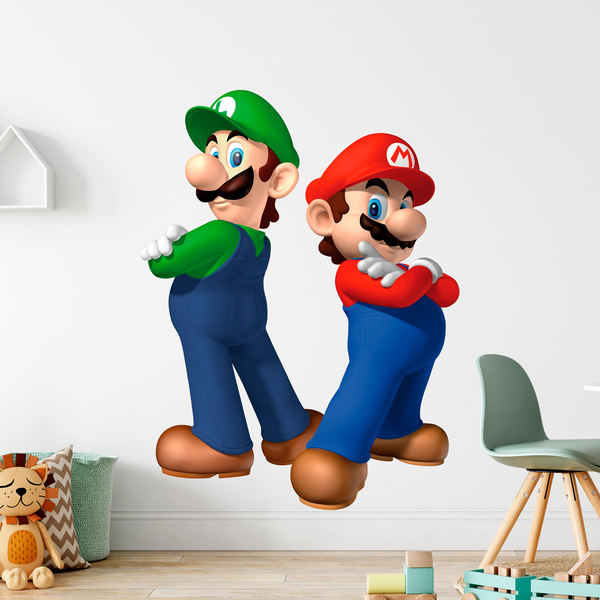 Adesivi per Bambini: Super Mario e Luigi